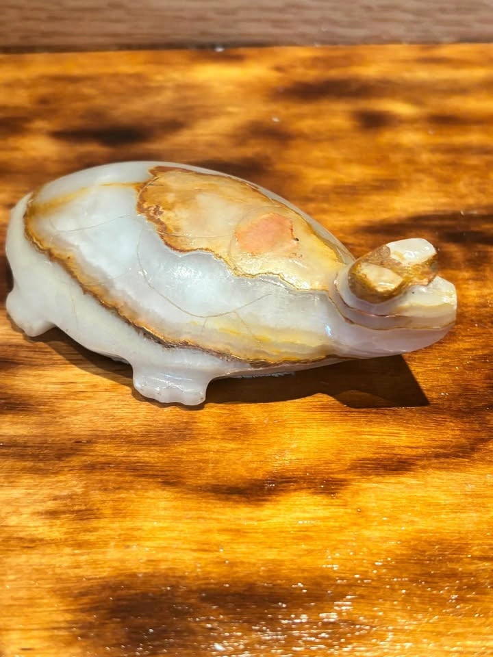 Vintage Collectible 6" Onyx Turtle Figure - photo 4