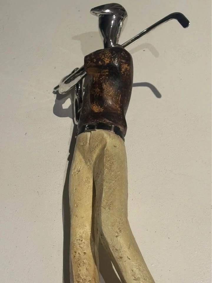 Vintage Golf Player Statue Decor - photo 5