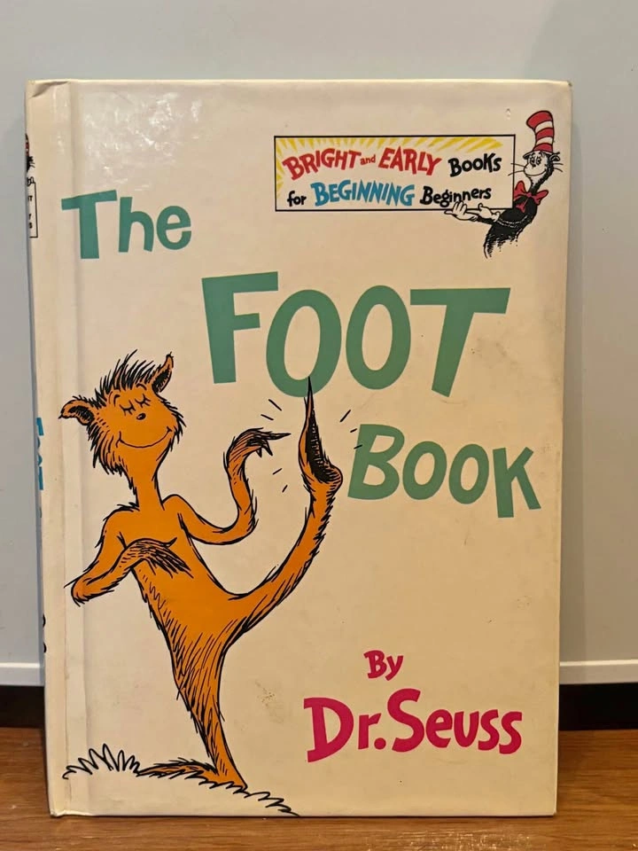 Dr. Seuss THE FOOT BOOK 1968 1st ED/2nd Print HC RARE