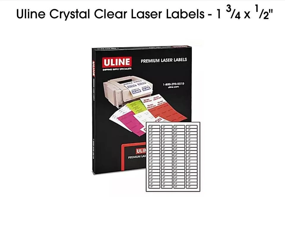 Uline Premium Laser Labels S-14854