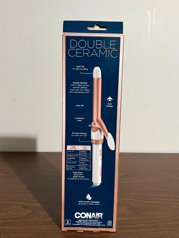 Conair Curling Iron 3/4 inch White/Rose Gold - photo 3