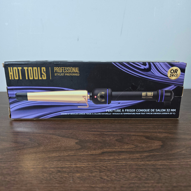 Hot Tools 24K Gold Salon Tapered Curling Iron/Wand - photo 2