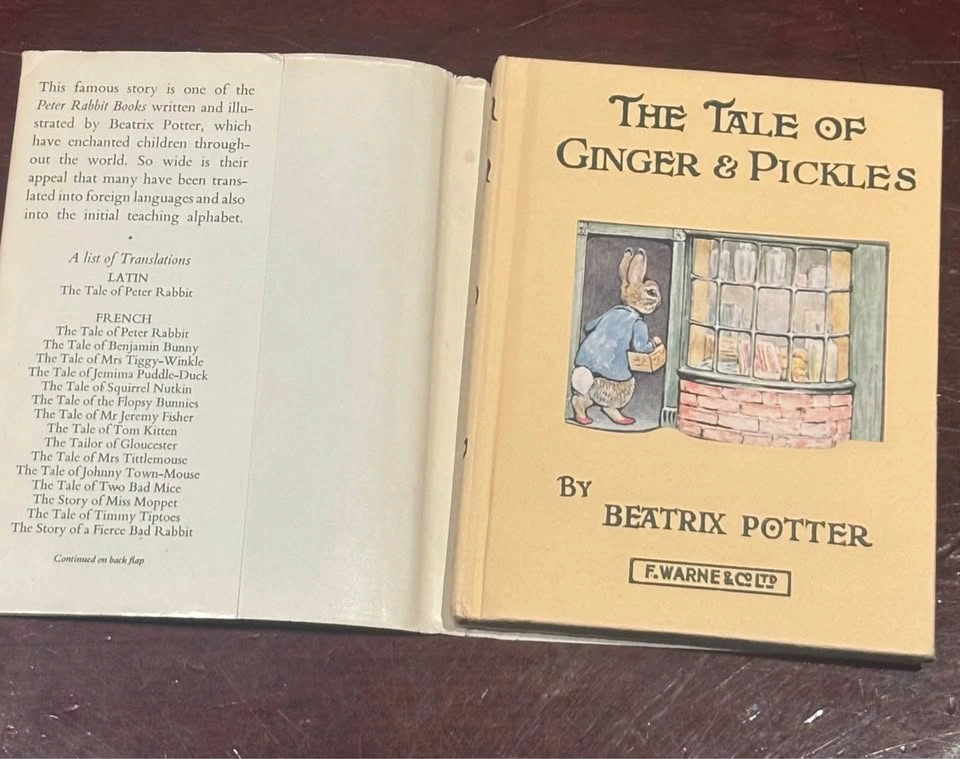 The Tale of Ginger & Pickles by Beatrix Potter - Vintage Hardcov - photo 2