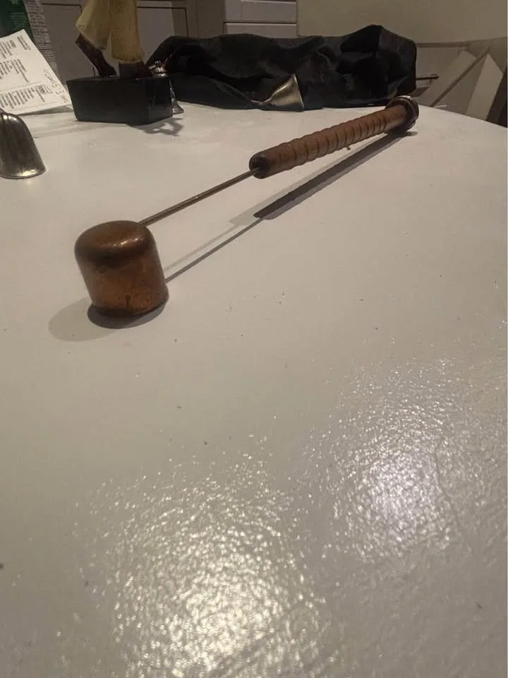 Vintage 1960s Wood Spool Candle Snuffer - photo 3