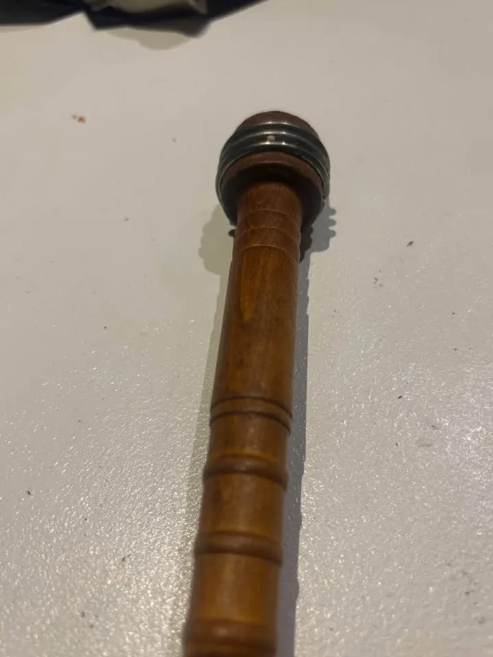 Vintage 1960s Wood Spool Candle Snuffer - photo 4