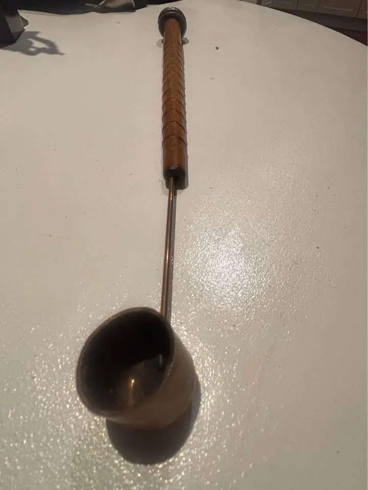 Vintage 1960s Wood Spool Candle Snuffer - photo 5