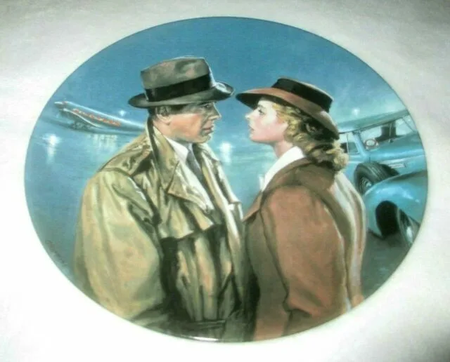 COLLECTOR PLATE - HERE'S LOOKING AT YOU KID (CASABLANCA) thumbnail