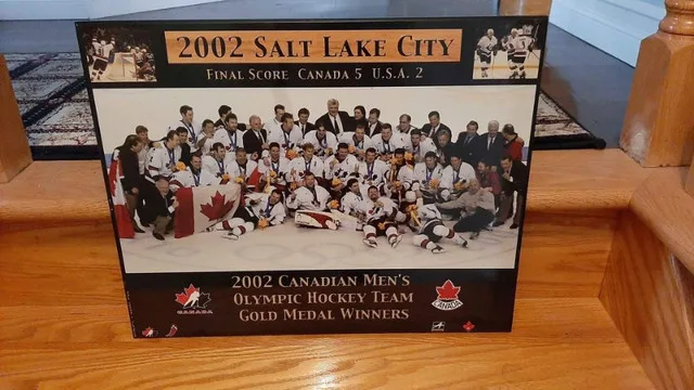2002 Canadian Olympic Hockey Team Mounted Picture thumbnail