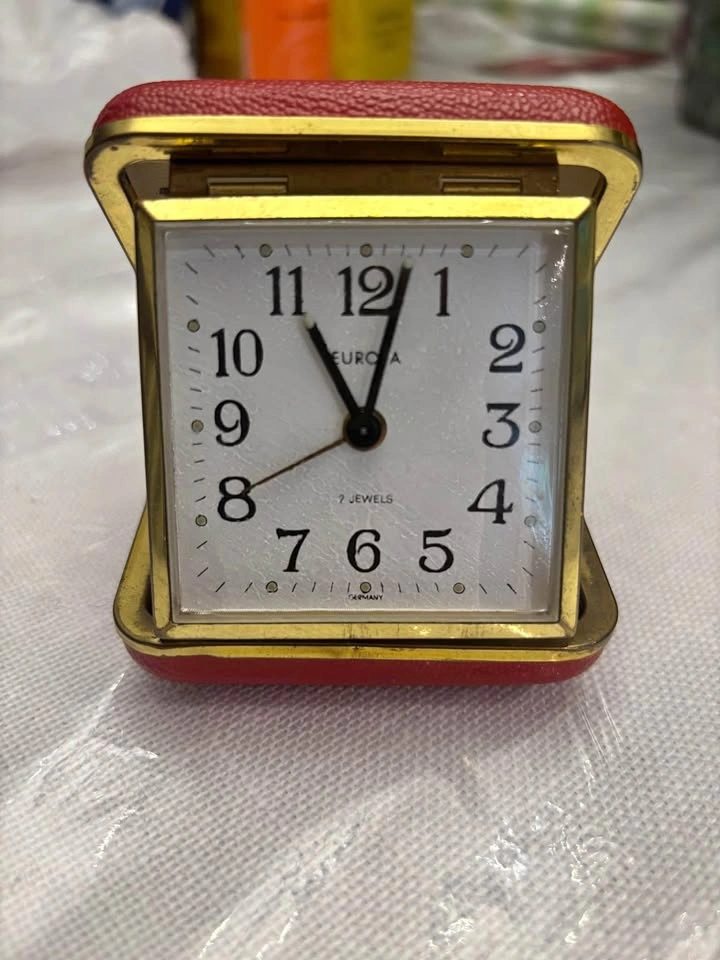 Vintage Travel Alarm Clock, Europe, 1950s