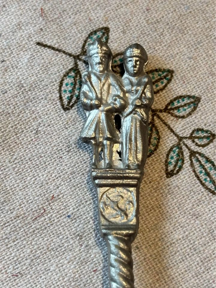 Vintage Rein-Zinn Pewter Germany Wedding Spoon 7" - photo 4