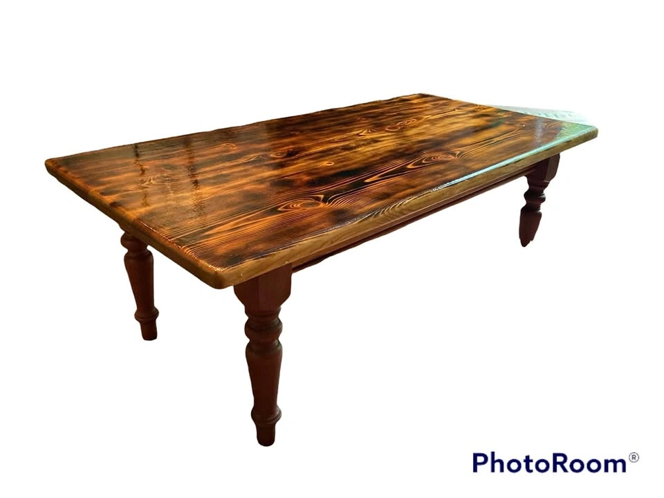 One of a kind custom finished coffee table
