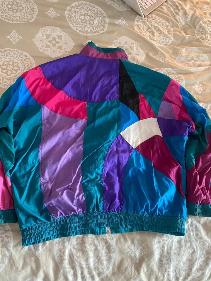 Retro Zip-up Windbreaker Jacket - photo 2