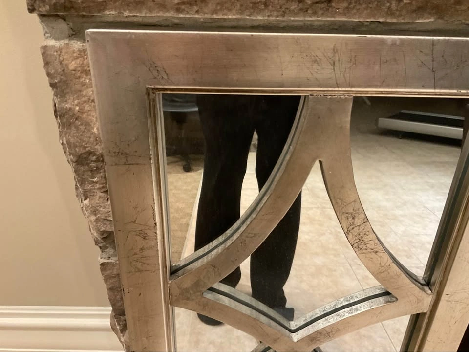 Mirrors PAIR Of Antiqued Silver Mirror - photo 2