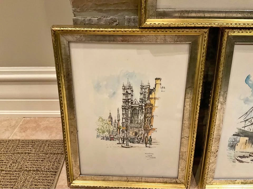Jan Korthals Watercolour Reproduction Prints - London Scenes