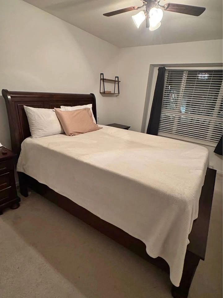 Queen Storage Bed with Headboard & Mattress