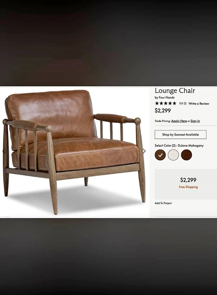 Amber Lewis x Four Hands Warren Lounge Chair