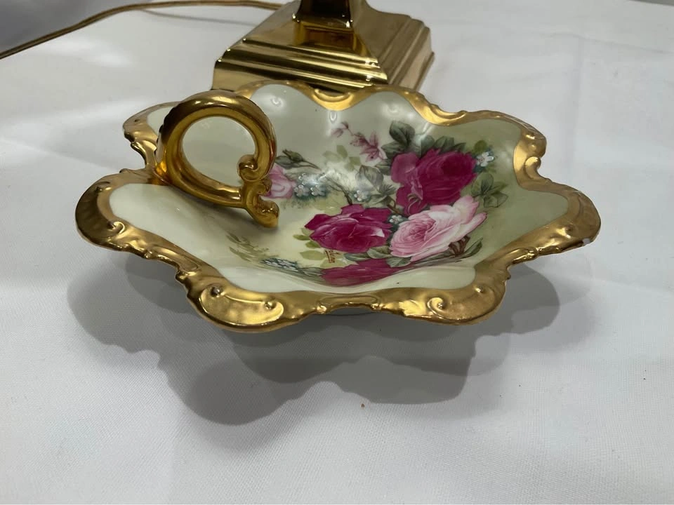 Trinket Dish Vintage Porcelain Hand Painted Made In Austria - photo 3