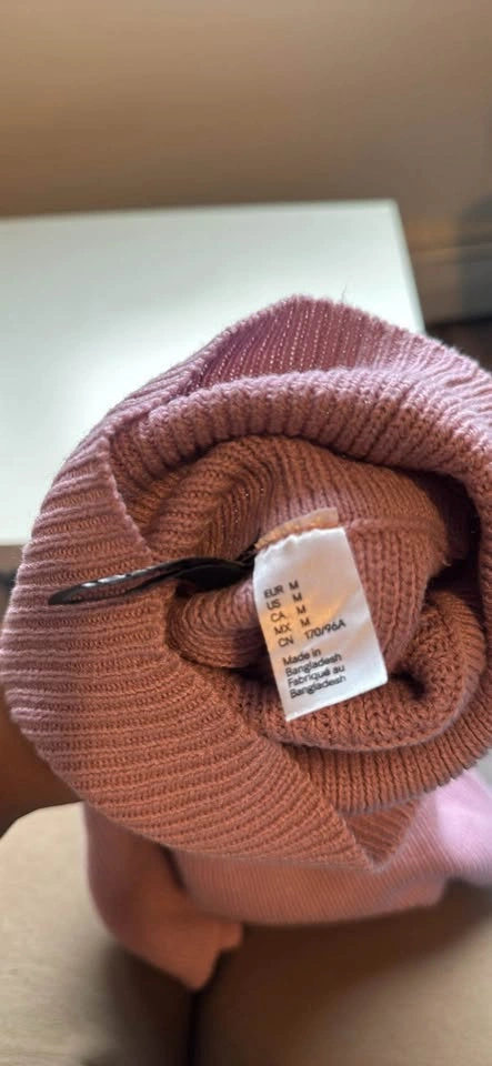 Cropped oversized Pink Jumper (Medium size sweater) - photo 4