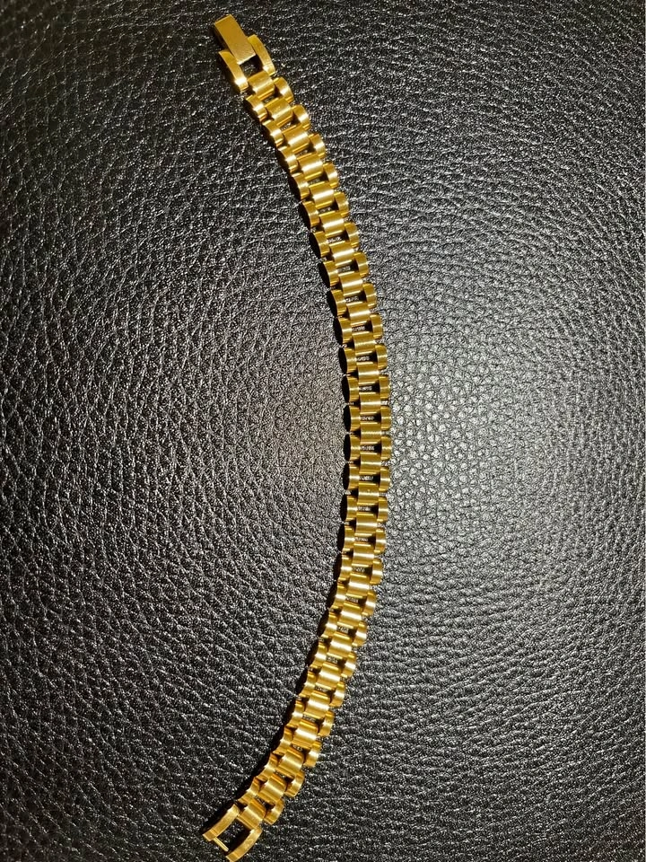 18K Gold Plated Bracelet 10mm - photo 3