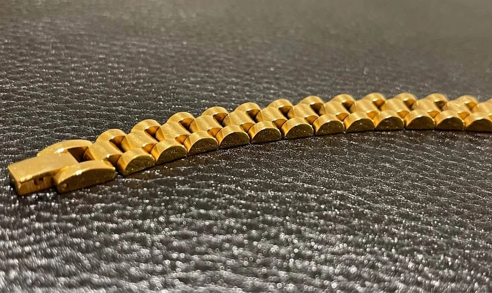 18K Gold Plated Bracelet 10mm - photo 5