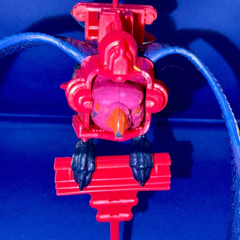 Vintage MOTU 1972 Screech bird in armor and stand - photo 2