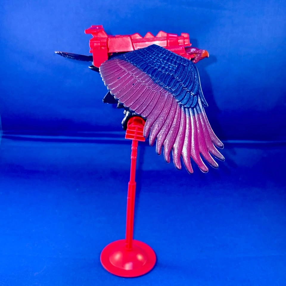 Vintage MOTU 1972 Screech bird in armor and stand - photo 3