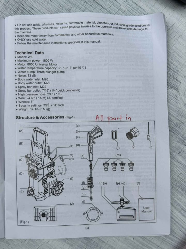 Electric Pressure Washer with Foam Cannon - photo 3