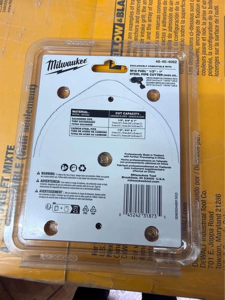Milwaukee 1/2-1 in. Steel-Tooth Pipe Cutting Blade - photo 4