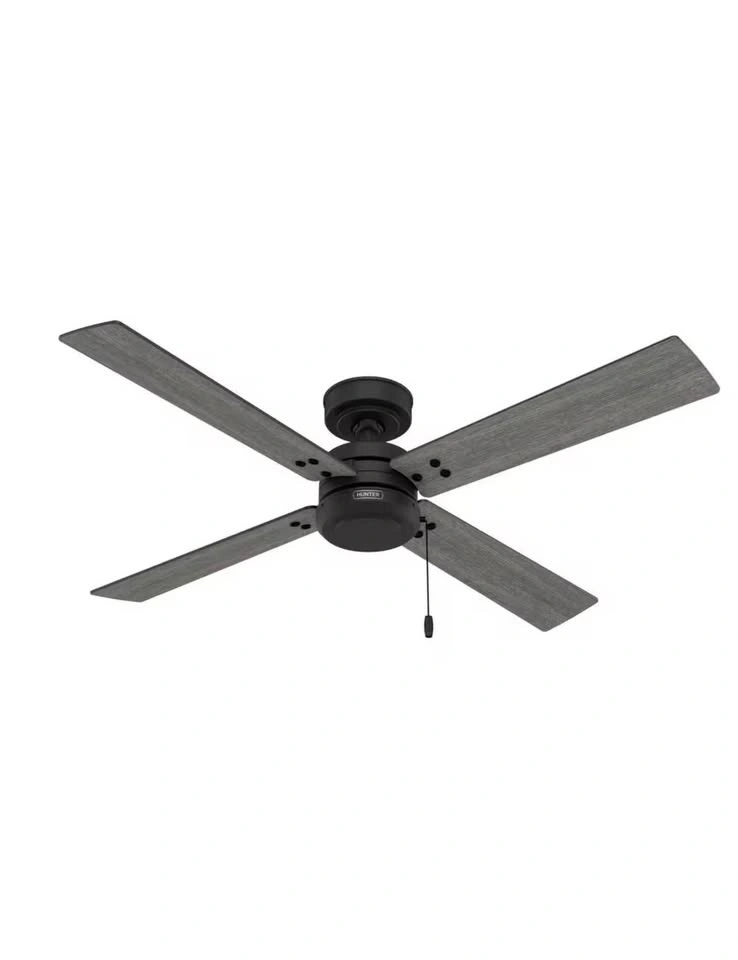 52 in. Indoor/Outdoor Matte Black Ceiling Fan - photo 4