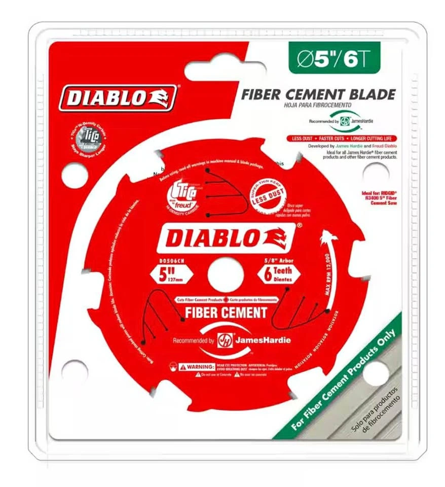 5 in. x 6-Tooth Fiber Cement Circular Saw Blade