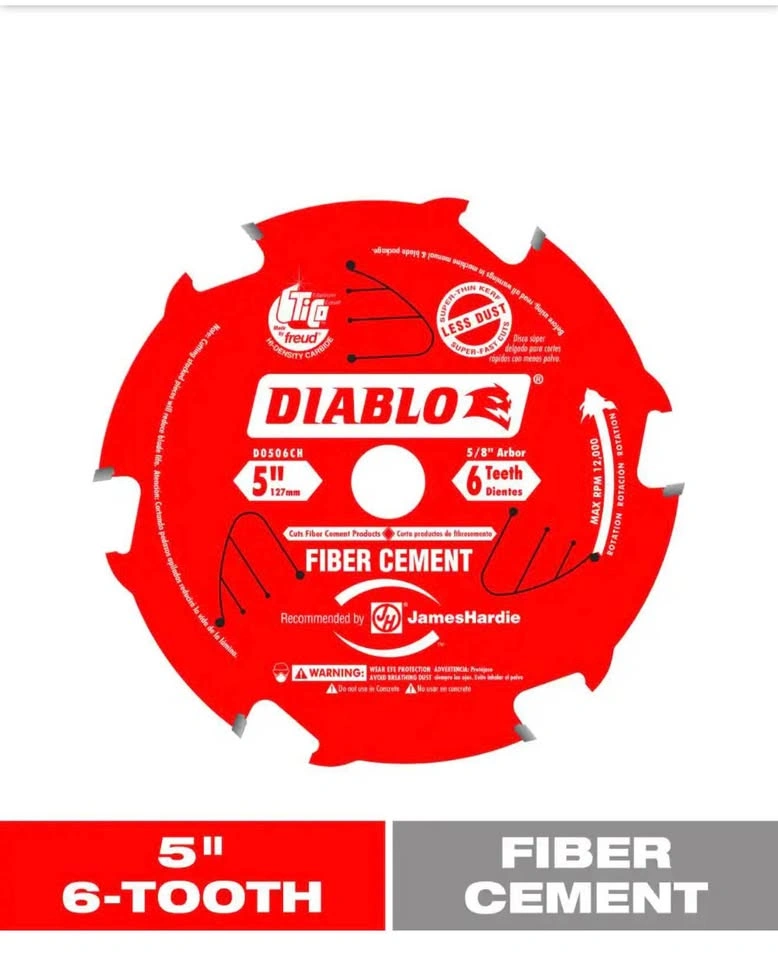 5 in. x 6-Tooth Fiber Cement Circular Saw Blade - photo 2
