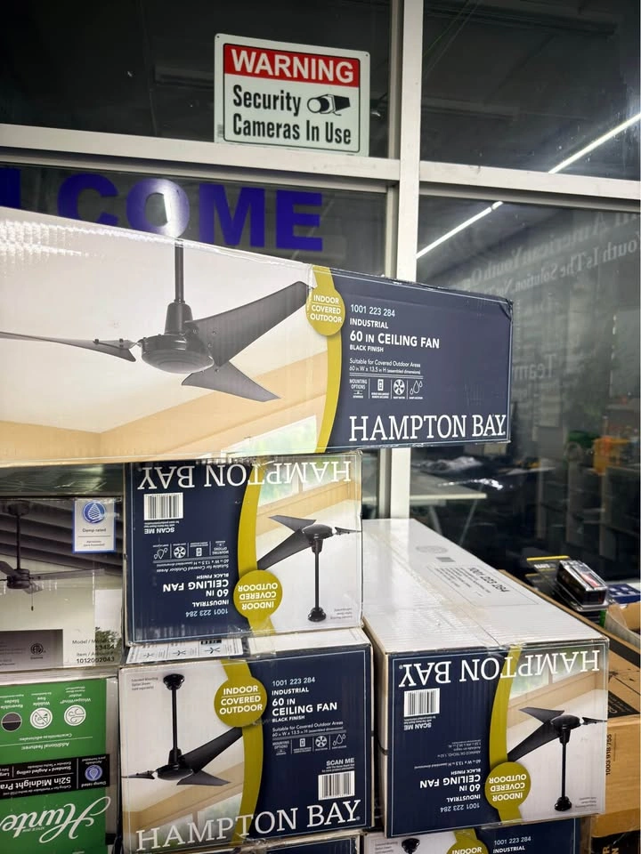 Industrial 60 in. Indoor/Outdoor Black Ceiling Fan - photo 5