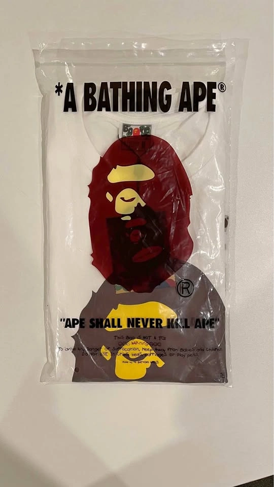 A Bathing Ape Big Ape Head Brown Tee - Mens Medium