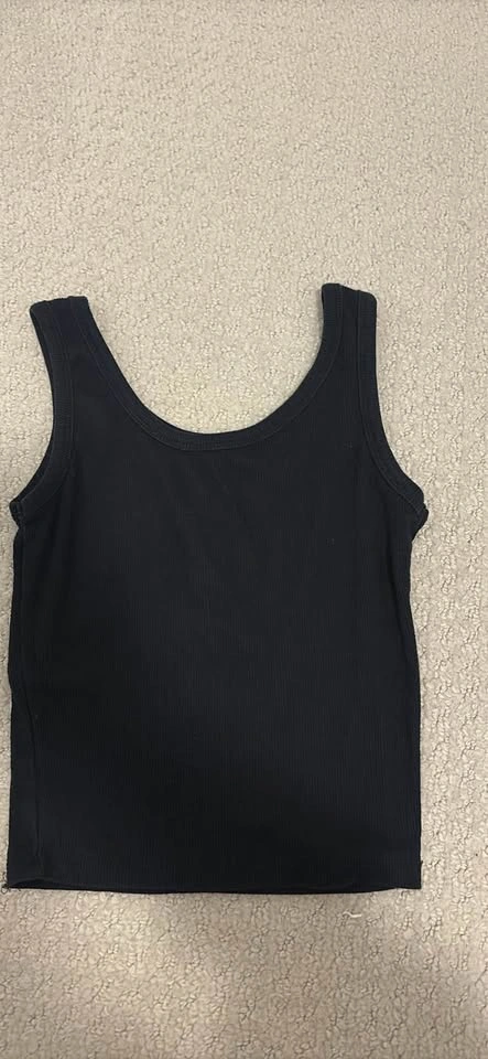 Obsessive Love Malibu Ribbed Tank Top XS Black - photo 2