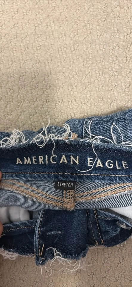 American Eagle Distressed Denim Shorts Size 00 - photo 3