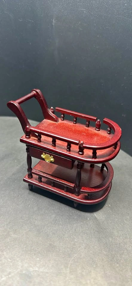 Bar cart Dollhouse 1:12 Miniature