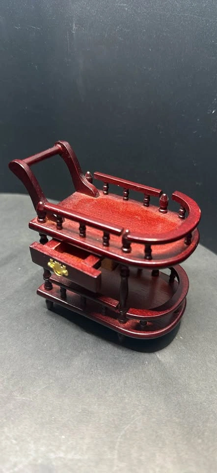 Bar cart Dollhouse 1:12 Miniature - photo 2