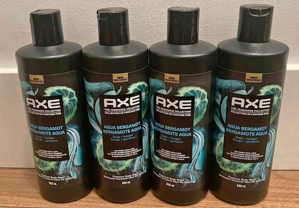 4 x Axe Premium Body Wash 532mL