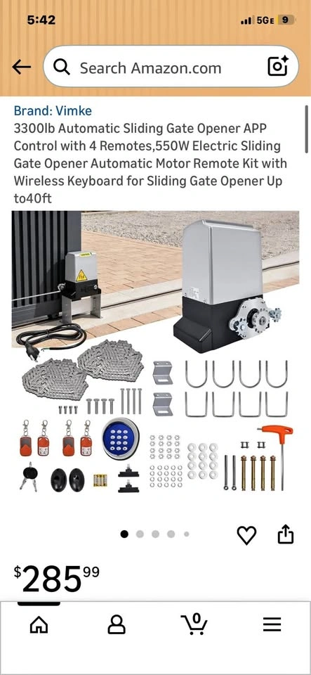 Heavy duty sliding gate opener