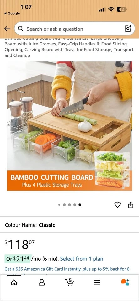 Bamboo Cutting Board - photo 4