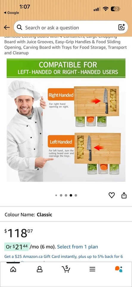 Bamboo Cutting Board - photo 5