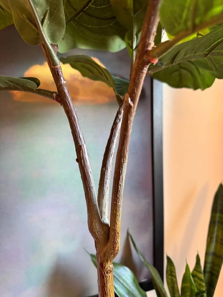 54” Artificial Fiddle Leaf Tree with Ceramic Pot - photo 3