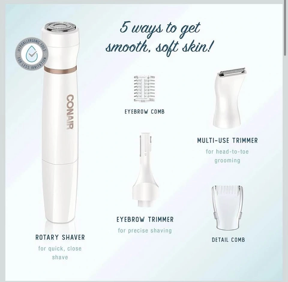 Conair Satiny Smooth Facial Trim System - photo 3
