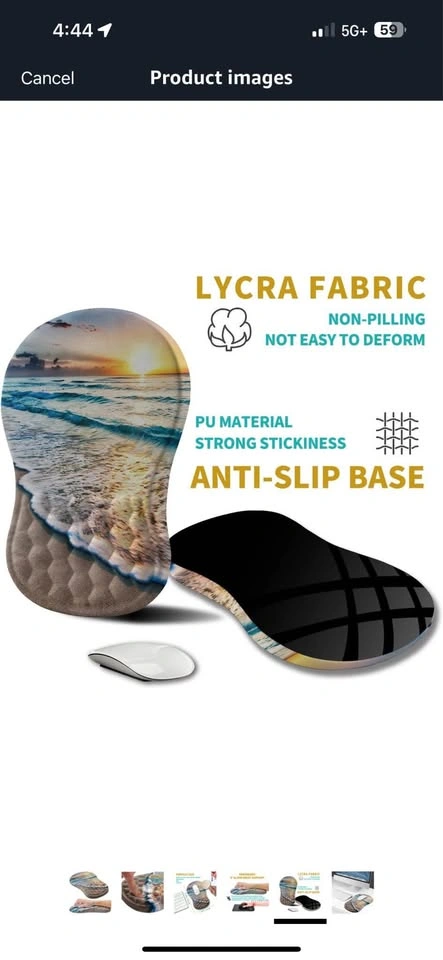 Ergonomic Mouse Pad Wrist Support for Carpal Tunnel Pain Relief