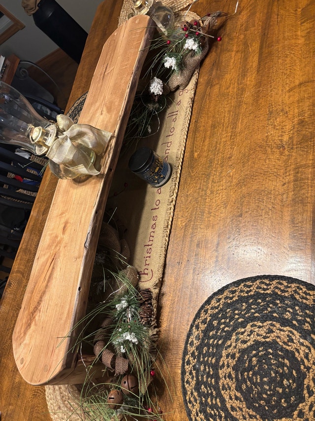 Dining Table Center Decor - Black Cherry Wood - photo 2