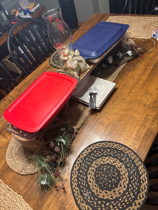 Dining Table Center Decor - Black Cherry Wood - photo 3