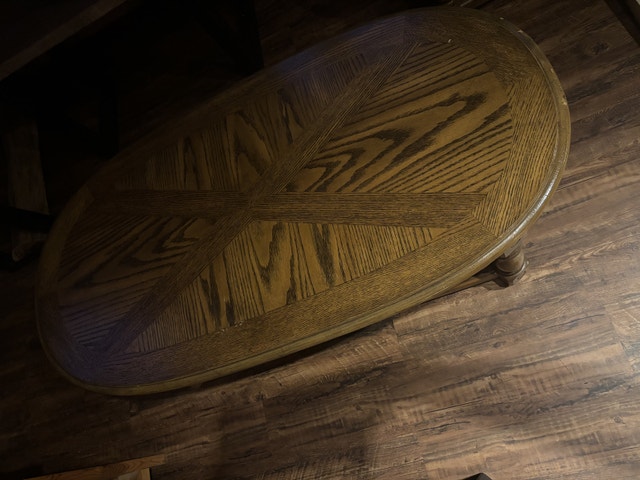 oak coffee table