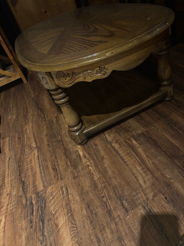 oak coffee table - photo 2