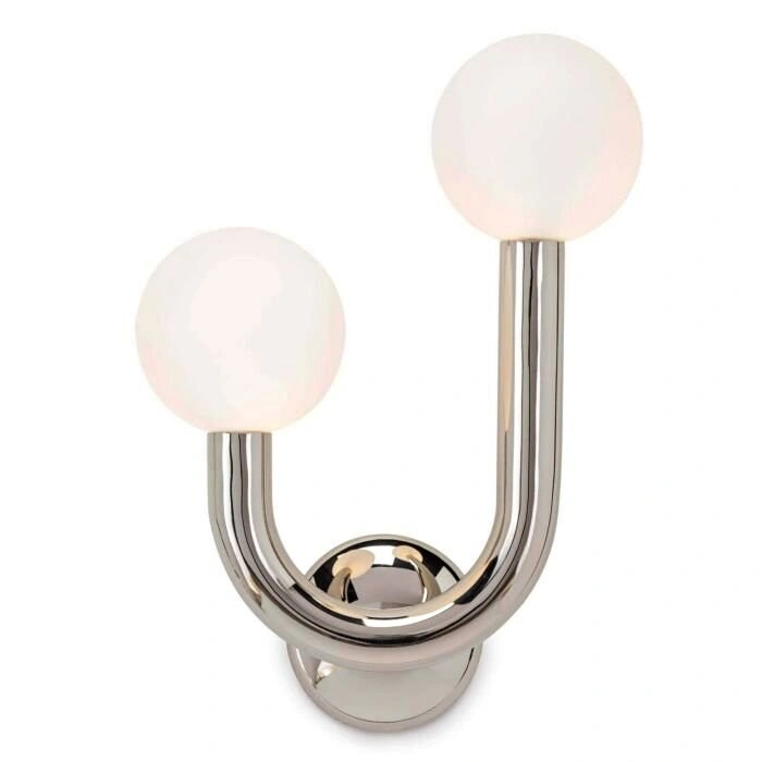 Happy LED Wall Sconce in Polished Nickel by Regina Andrew