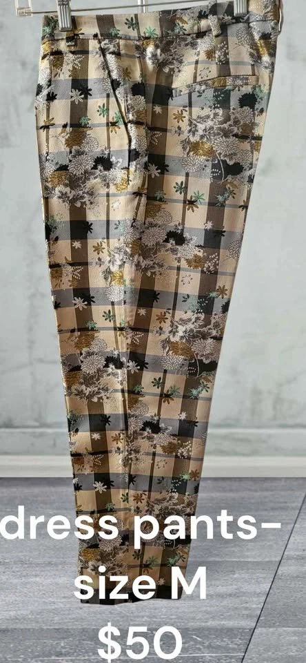 Zara Floral dress pants size M